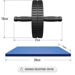 Ab Roller mit Unterlegmatte