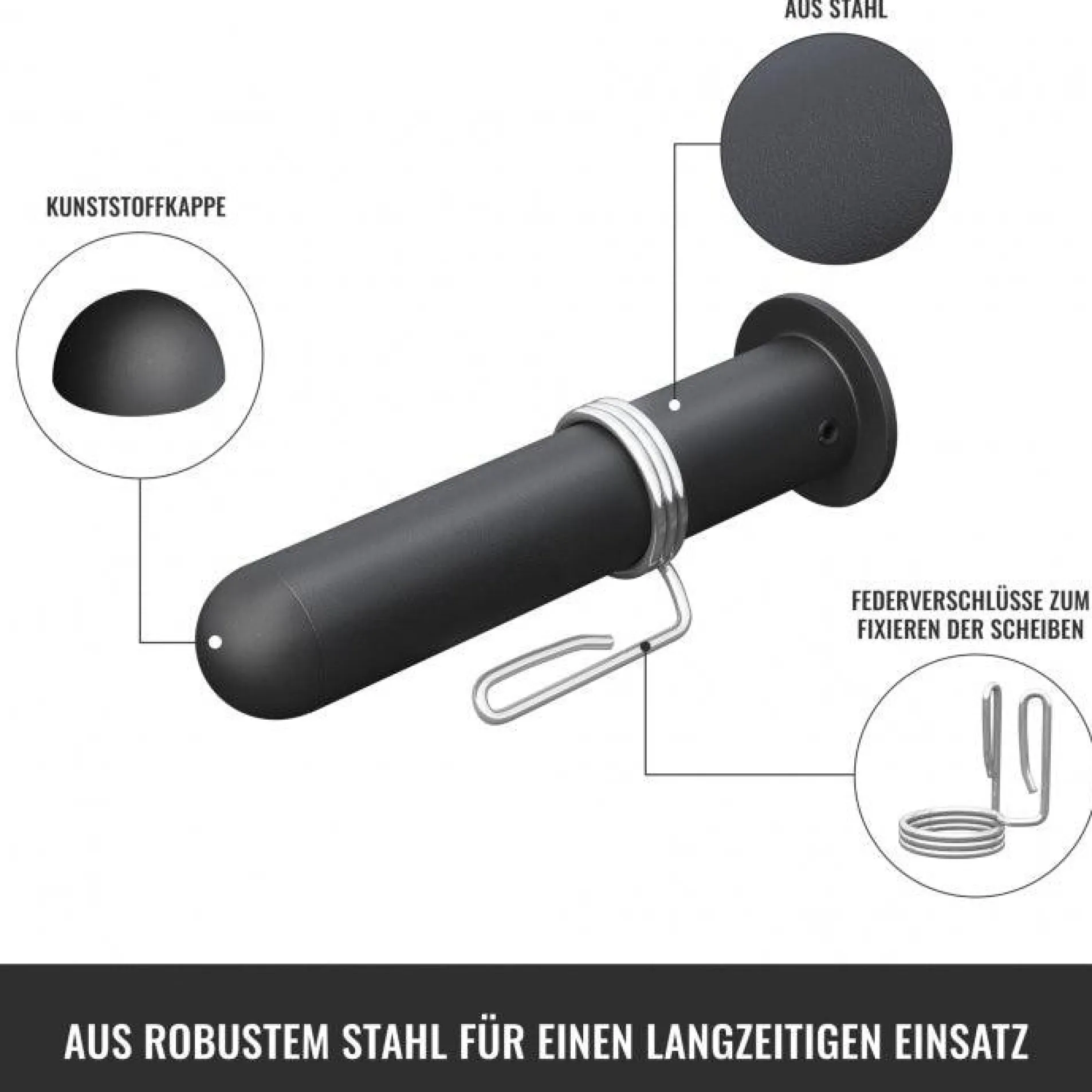 Adapter Schwarz 50 mm für 30 mm