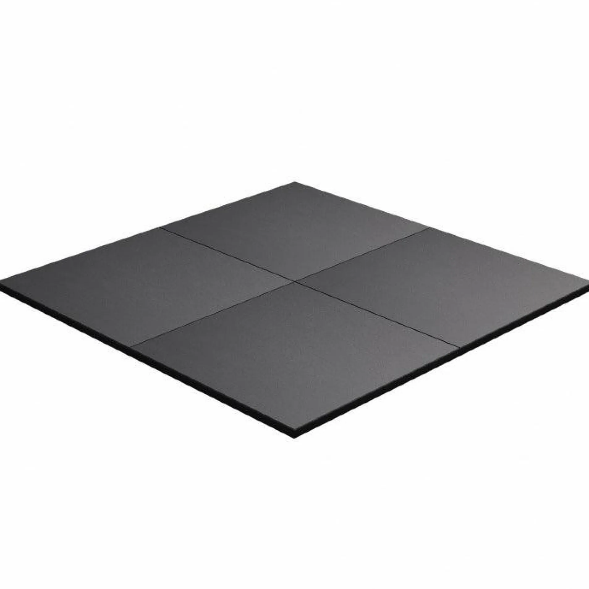 Bodenschutzmatte aus Gummi 50x50/100x100 cm mit 2 cm Dicke