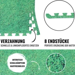 Bodenschutzmatten Endstücke mit 8 Teilen
