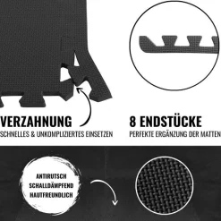 Bodenschutzmatten Endstücke mit 8 Teilen