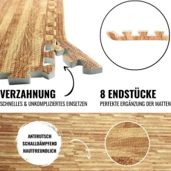 Bodenschutzmatten Endstücke mit 8 Teilen
