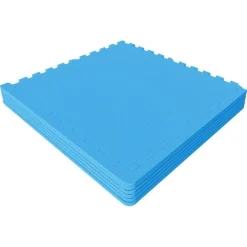 Bodenschutzmattenset 60x60 cm - 6 Matten inkl, Endstücke