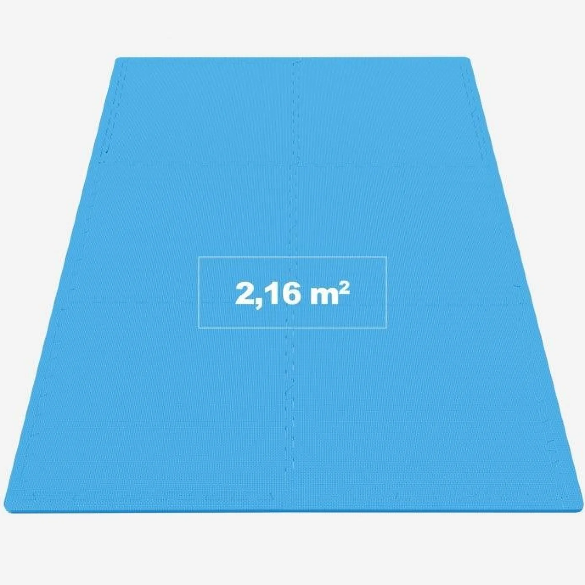 Bodenschutzmattenset 60x60 cm - 6 Matten inkl, Endstücke