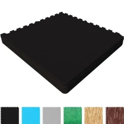 Bodenschutzmattenset 60x60 cm - 6 Matten inkl, Endstücke