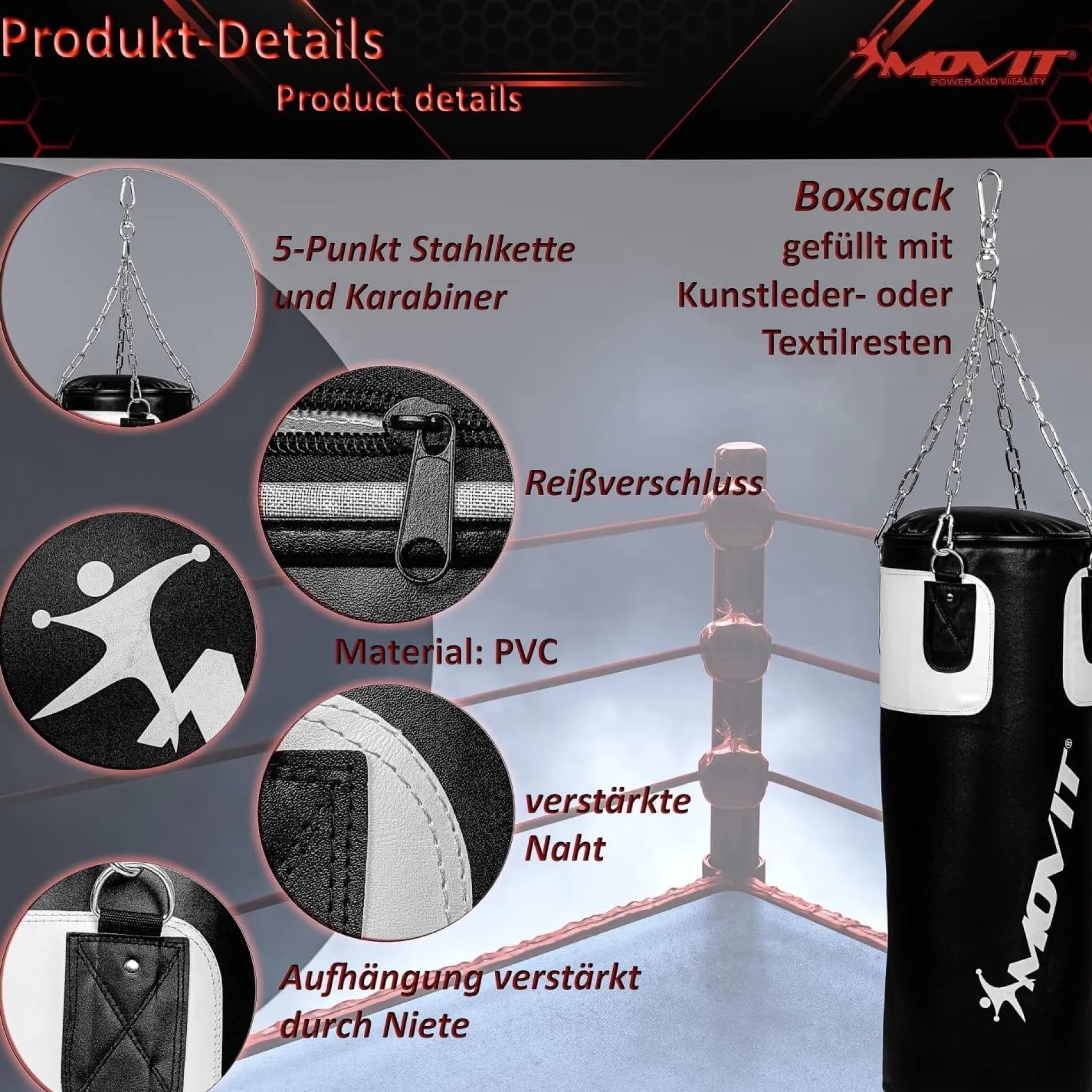 Boxset inkl. Boxsack, Boxhandschuhen und Bandagen