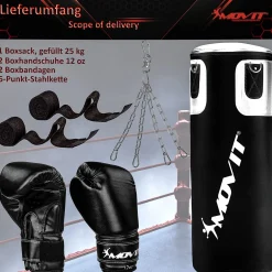 Boxset inkl. Boxsack, Boxhandschuhen und Bandagen