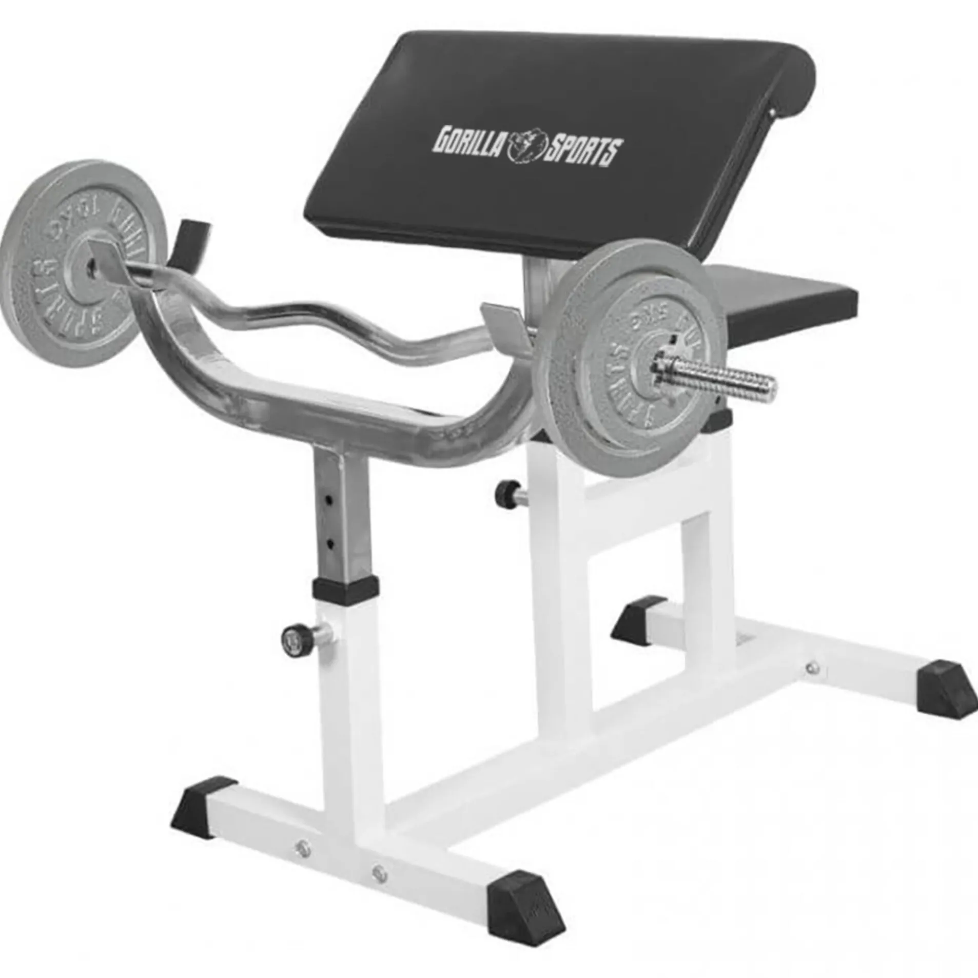 Curlbank verstellbar inkl Curlset Gusseisen 38 kg