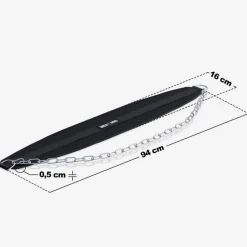 Dip Gürtel gepolstert aus Nylon mit Kette und Karabinern