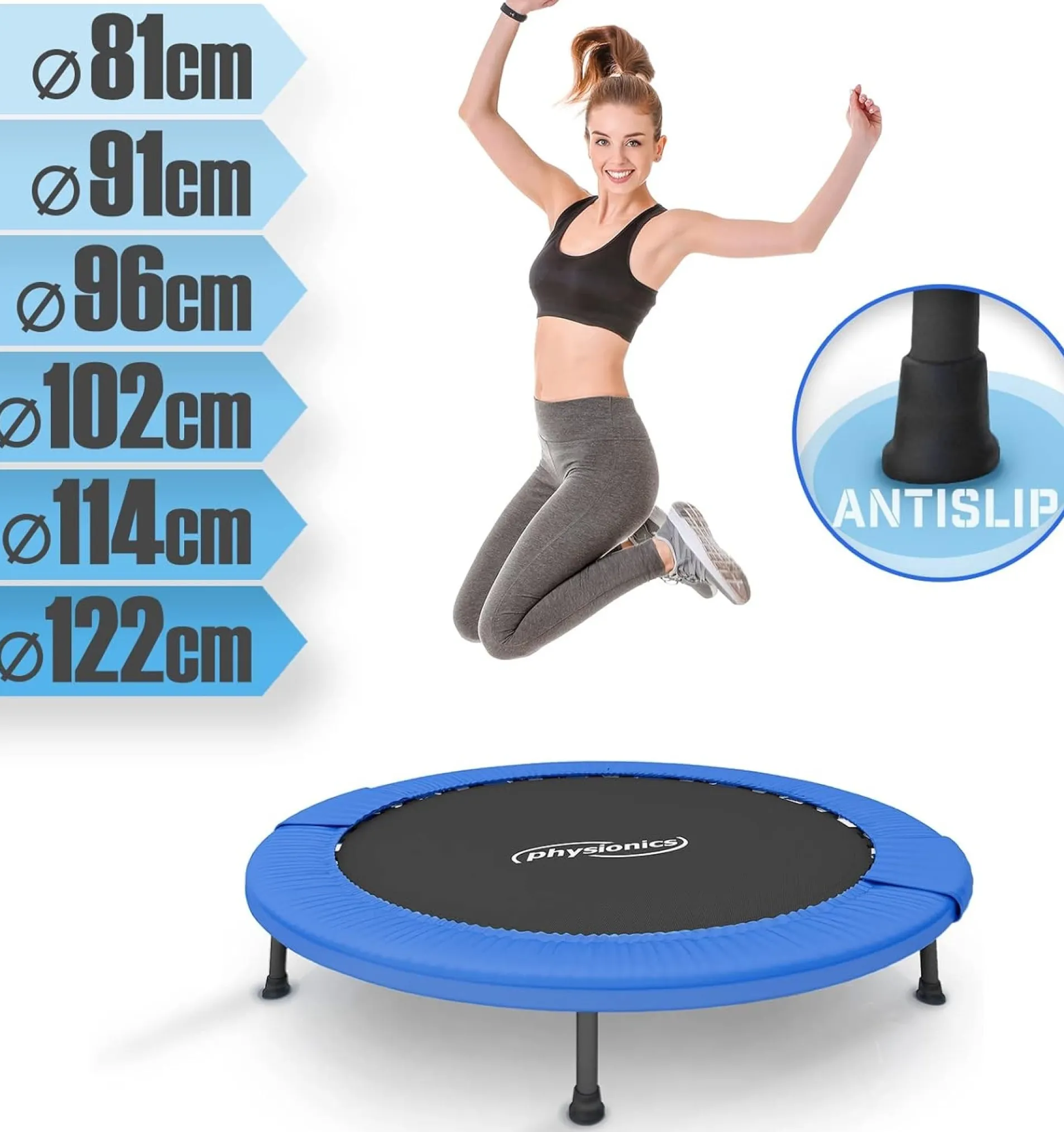 Fitness Trampolin 81 - 122 cm