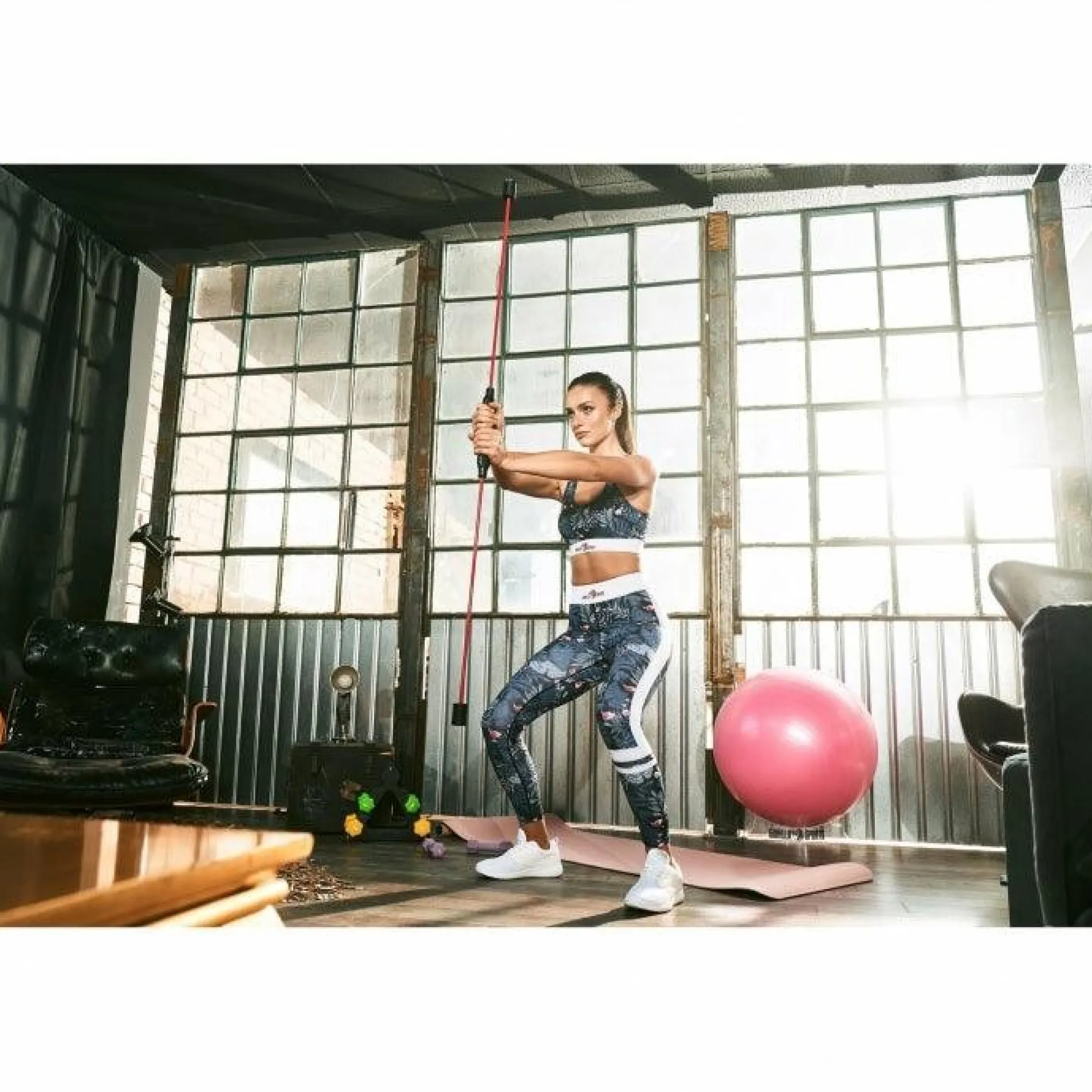 Gymnastikballhalter Transparent
