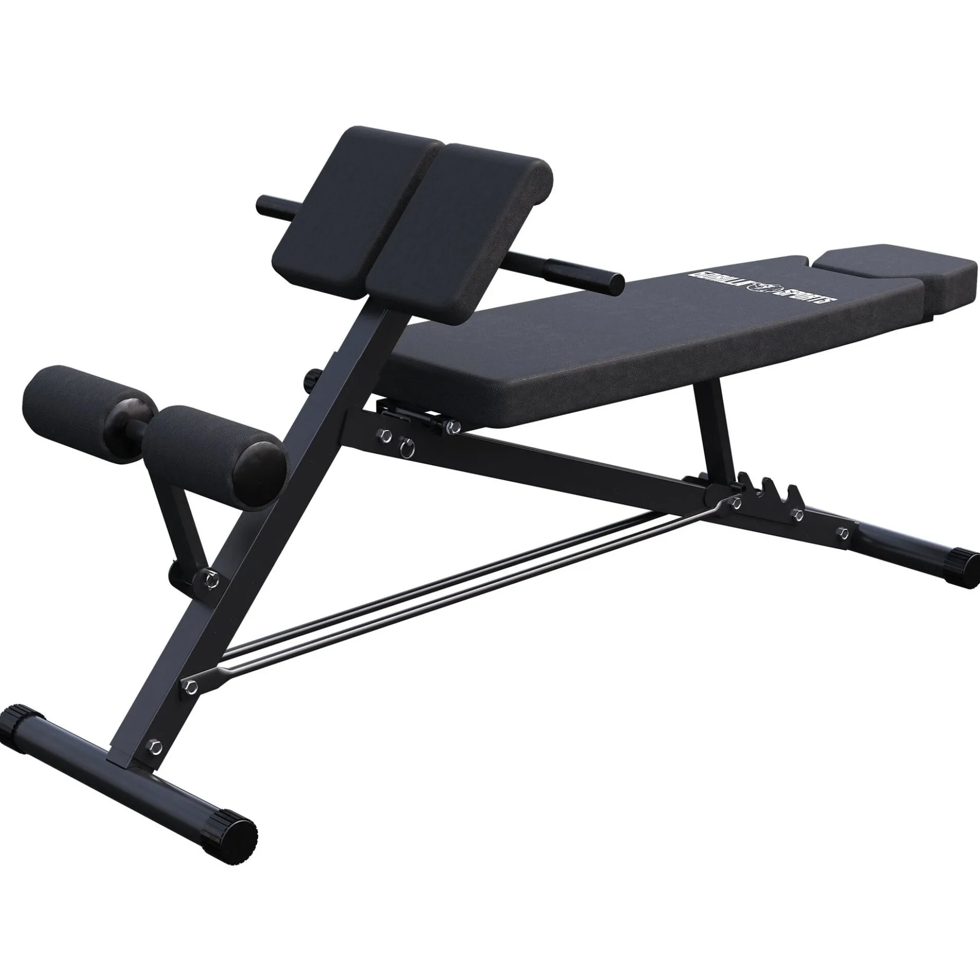 Hantelbank mit Hyperextension verstellbar