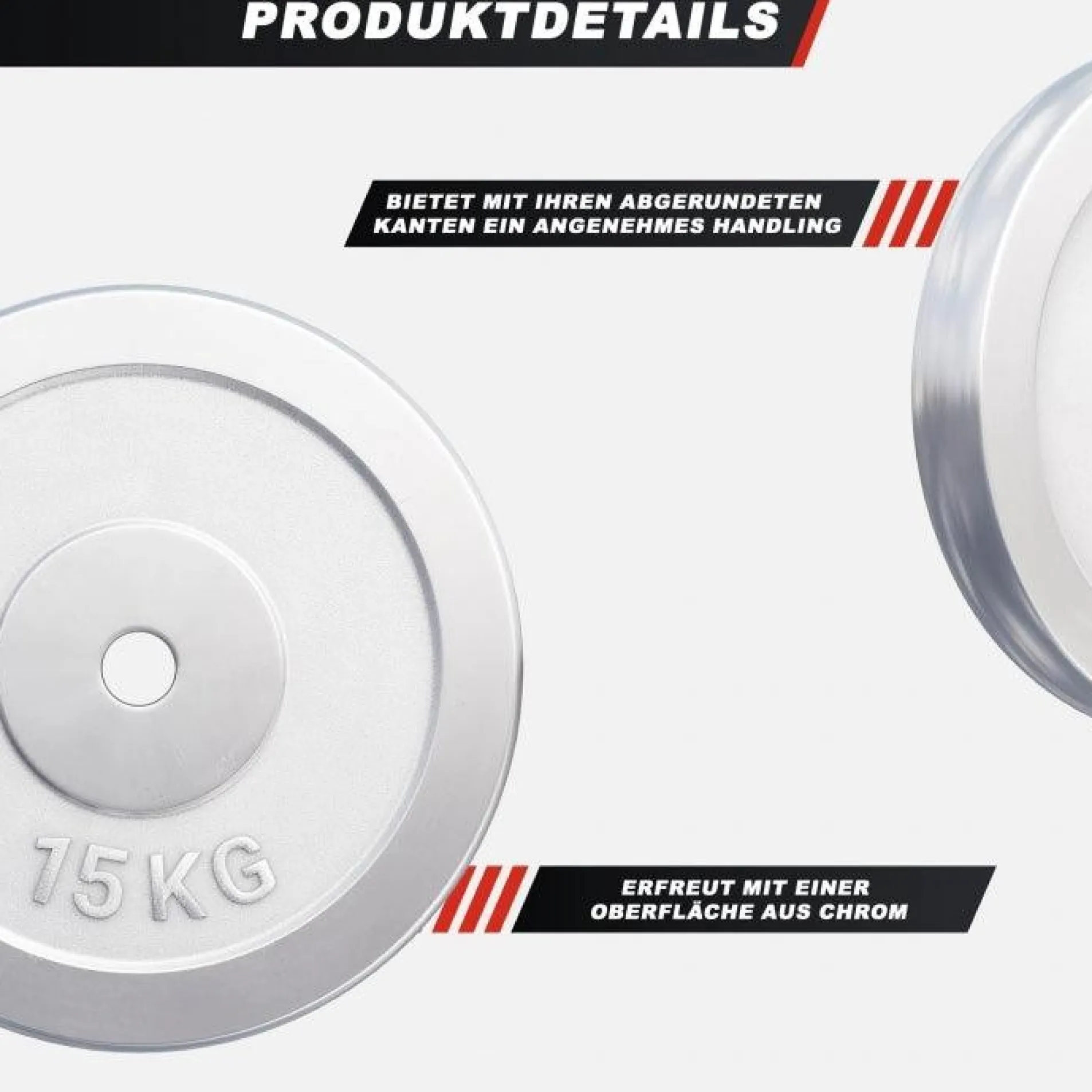 Hantelscheibe Chrom 0,5 - 30 kg
