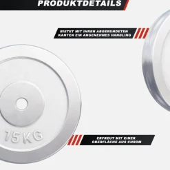 Hantelscheibe Chrom 0,5 - 30 kg