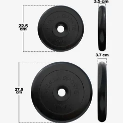 Hantelscheibe Gummi 0,5 - 25 kg