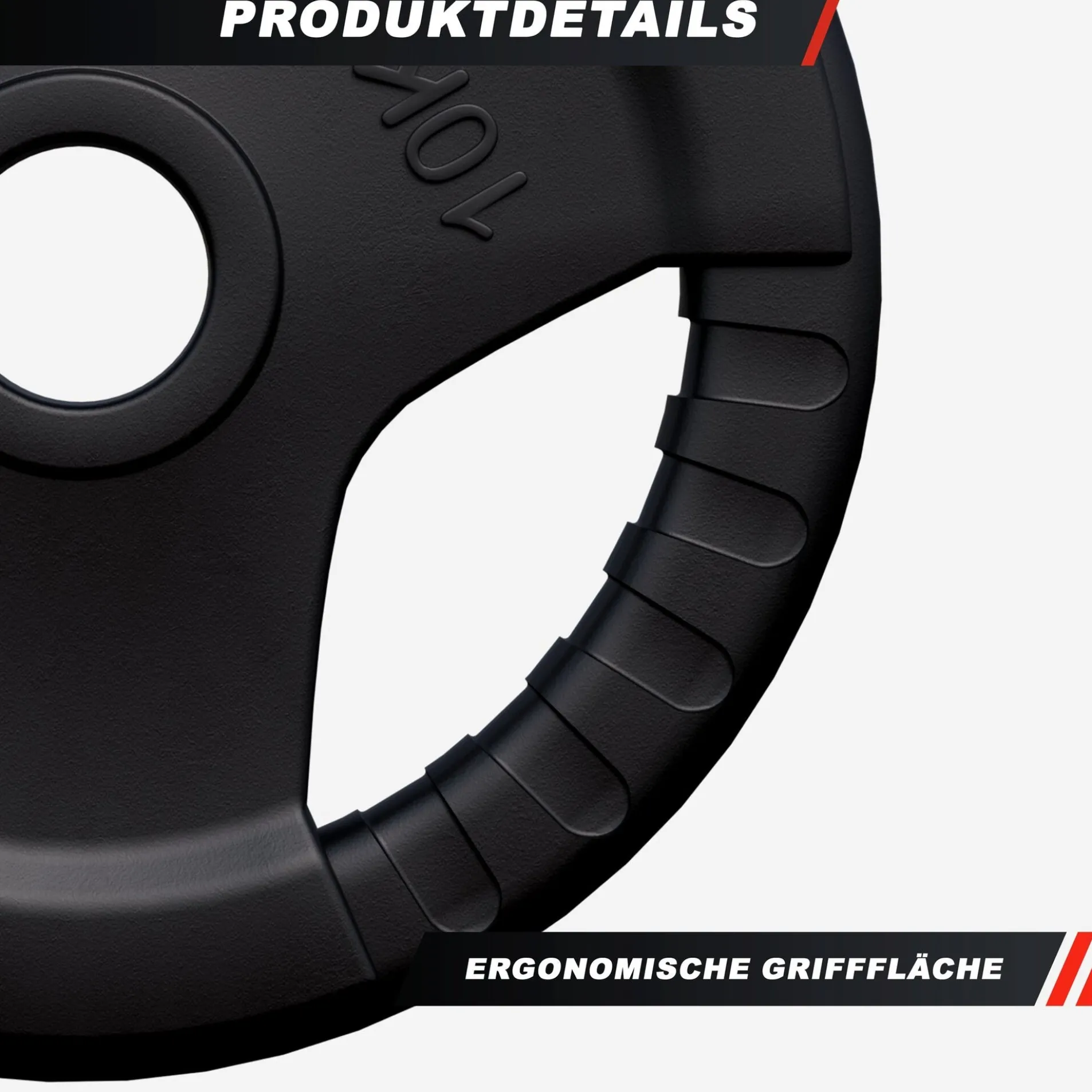 Hantelscheibe Gummi Gripper Olympia 1,25 - 25 kg