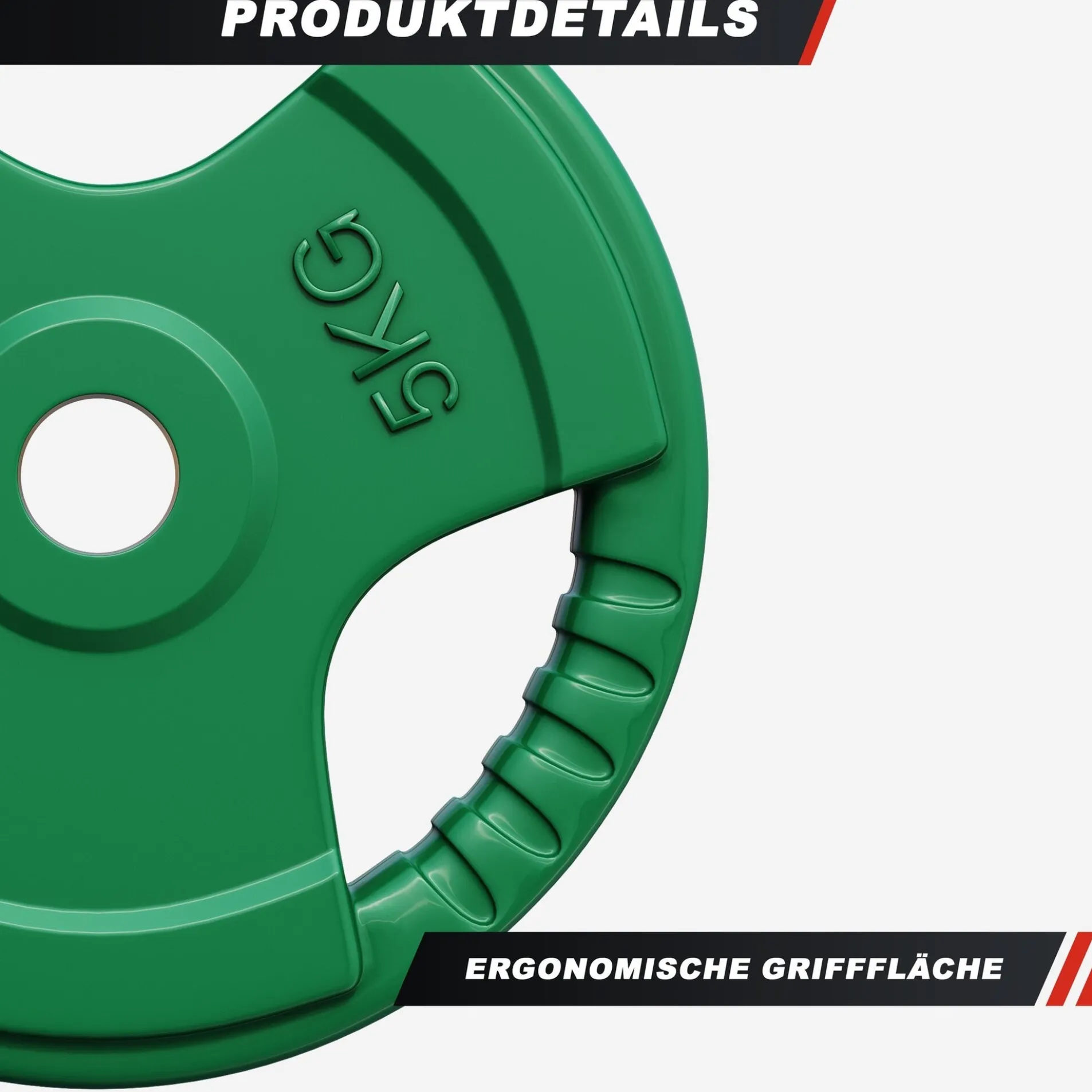 Hantelscheibe Gummi Gripper 1,25 - 25 kg