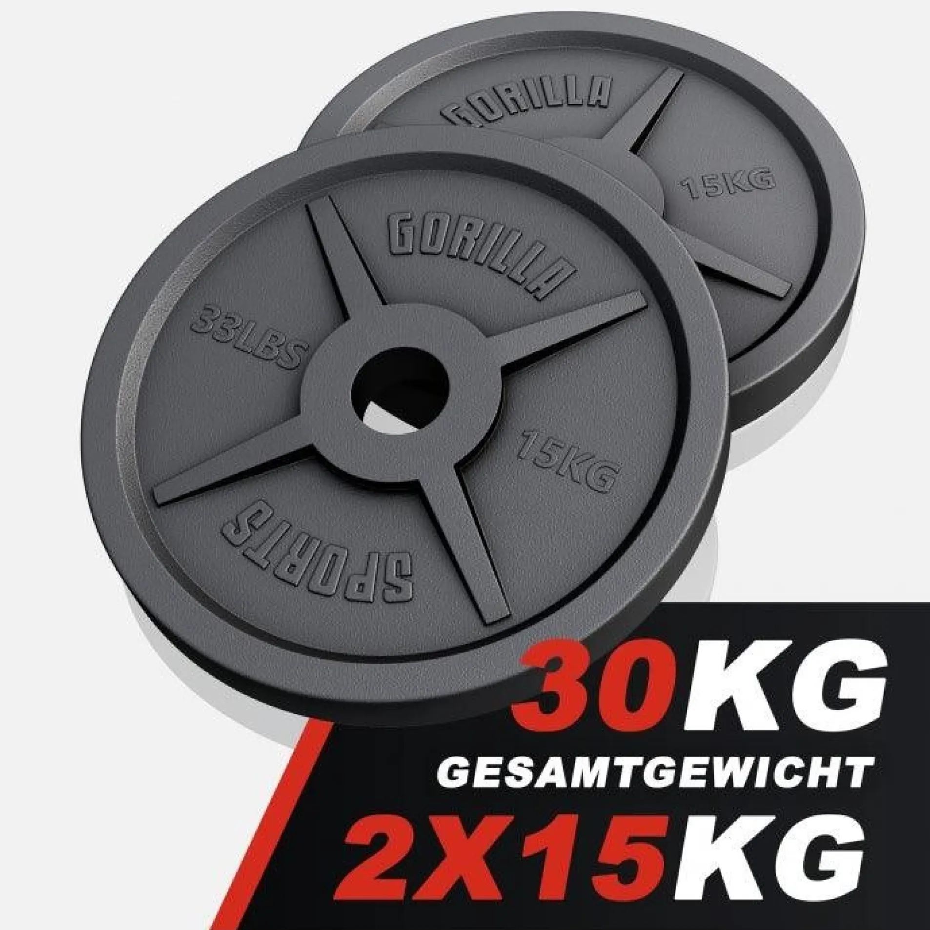 Hantelscheibe Gusseisen Olympia 1,25 - 25 kg