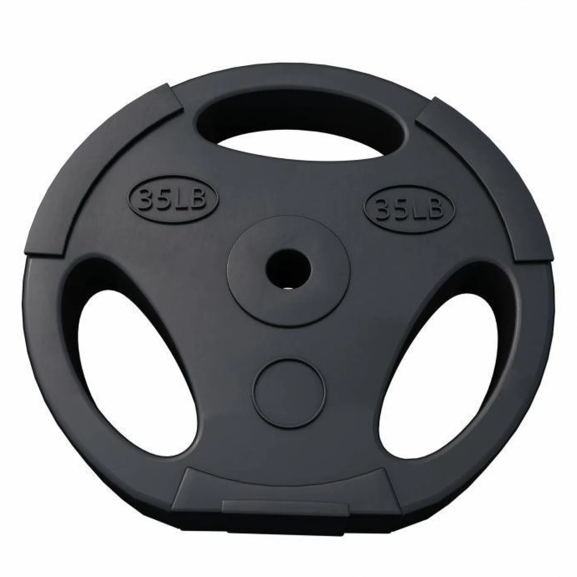 Hantelscheibe Kunststoff Gripper - Ø 1"/25 mm, Kunststoff, mit Zement gefüllt, Einzelgewichte 2,5 - 35 Pfund