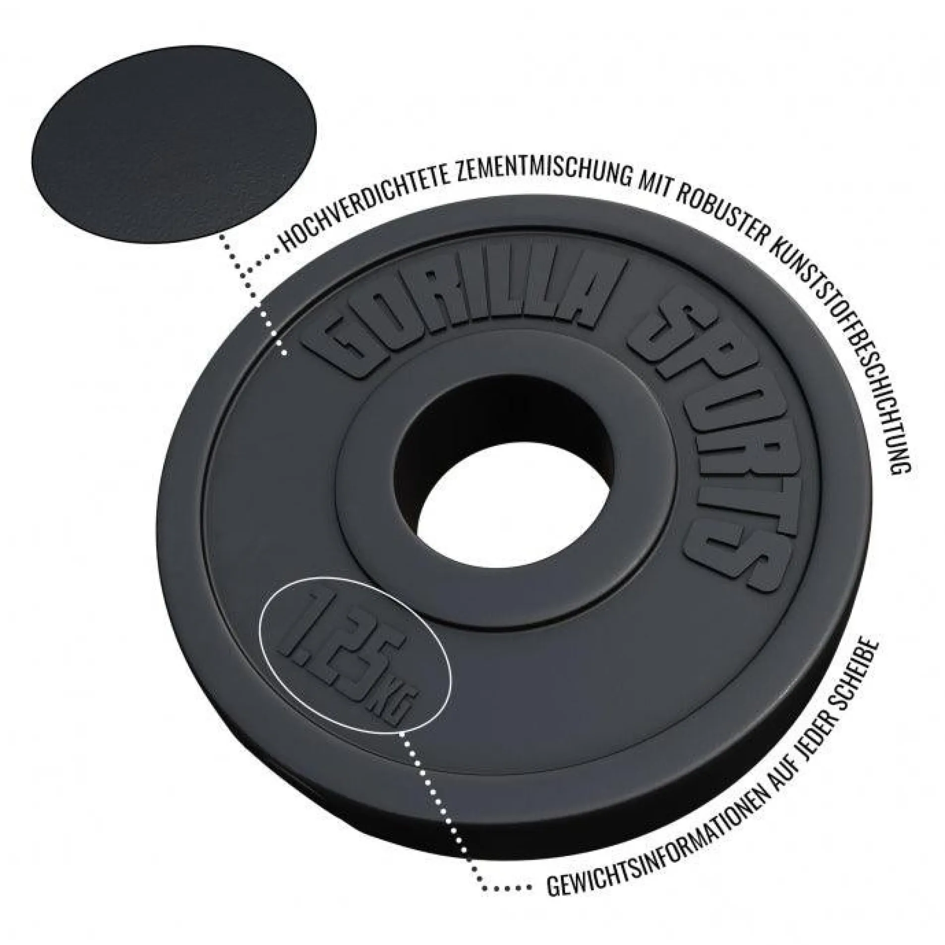 Hantelscheibe Kunststoff Olympia 1,25 - 15 kg