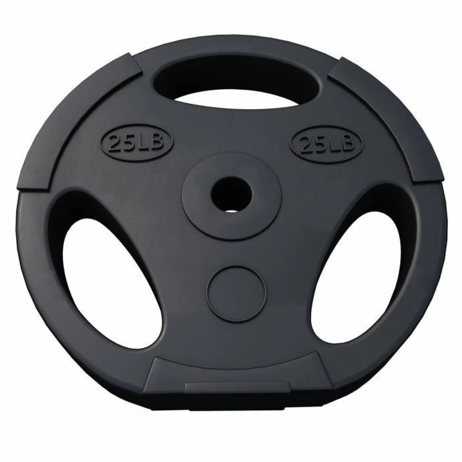 Hantelscheibe Kunststoff Gripper - Ø 1"/25 mm, Kunststoff, mit Zement gefüllt, Einzelgewichte 2,5 - 35 Pfund