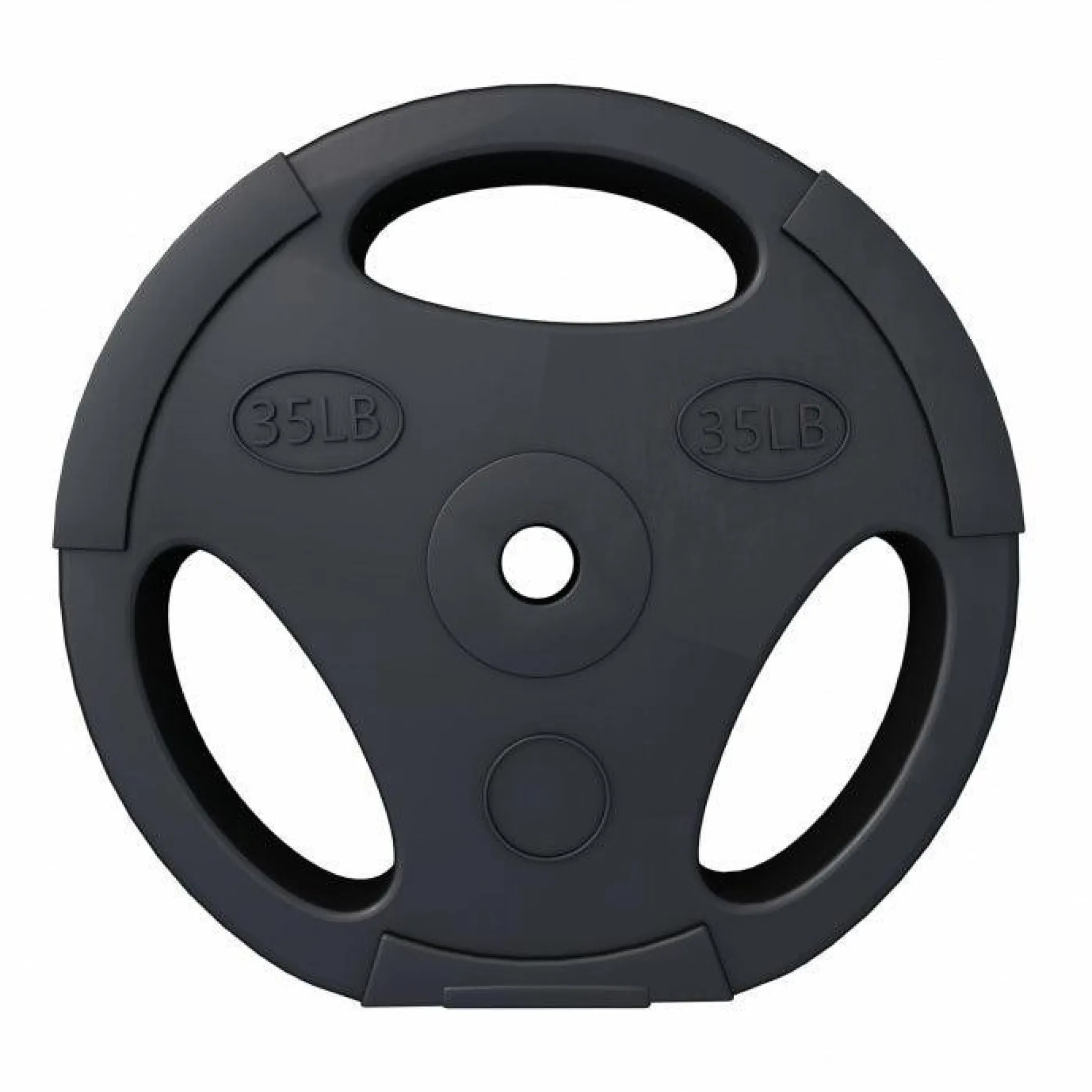 Hantelscheibe Kunststoff Gripper - Ø 1"/25 mm, Kunststoff, mit Zement gefüllt, Einzelgewichte 2,5 - 35 Pfund