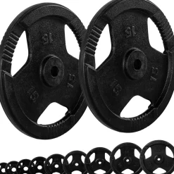 Hantelscheiben Set 30/31 mm Gusseisen Gripper 2 - 30 kg