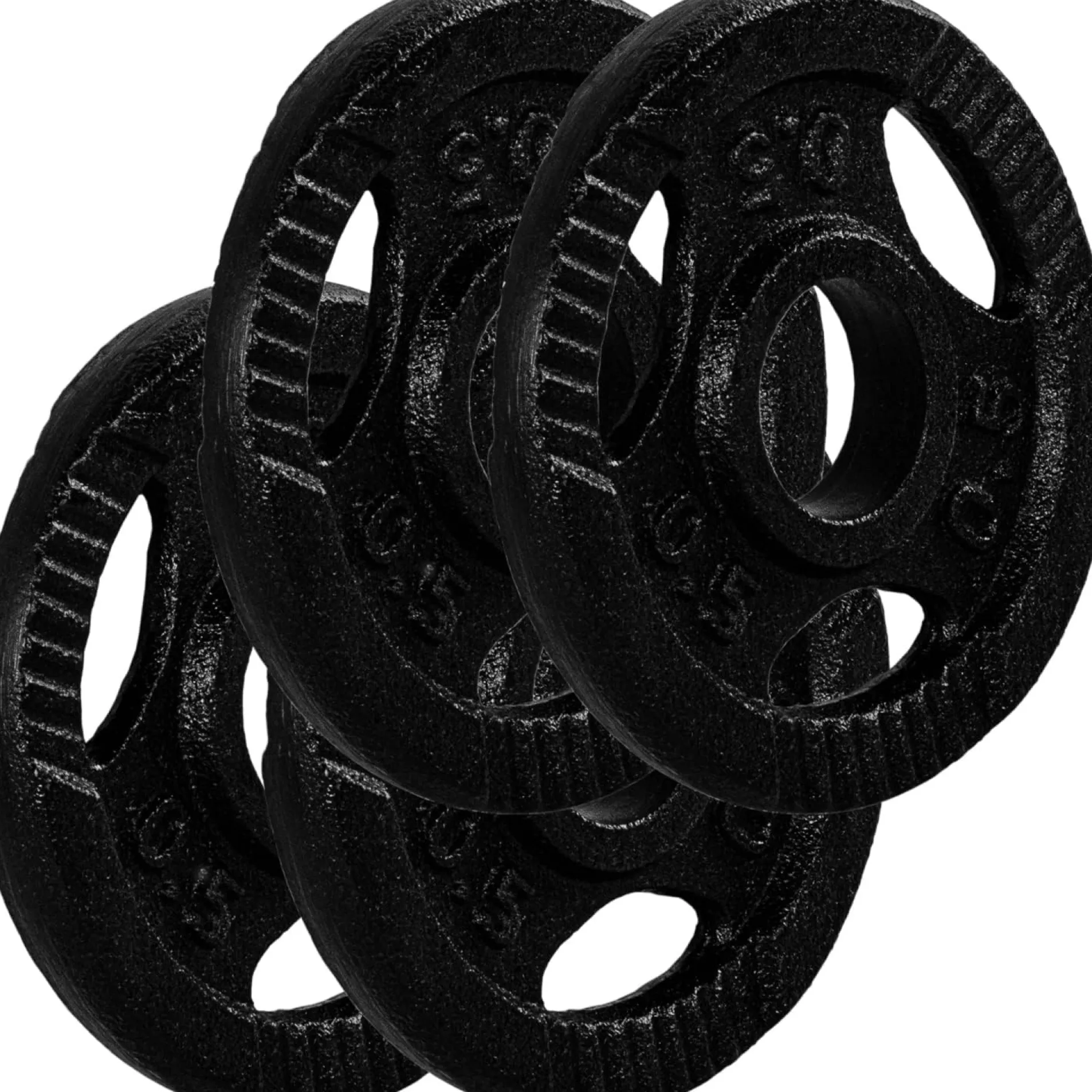 Hantelscheiben Set 30/31 mm Gusseisen Gripper 2 - 30 kg