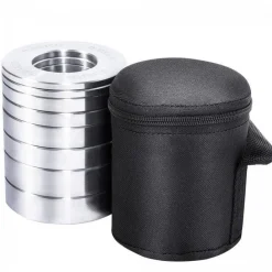 Hantelscheiben Set Chrom Olympia 5 kg inkl, Tragetasche