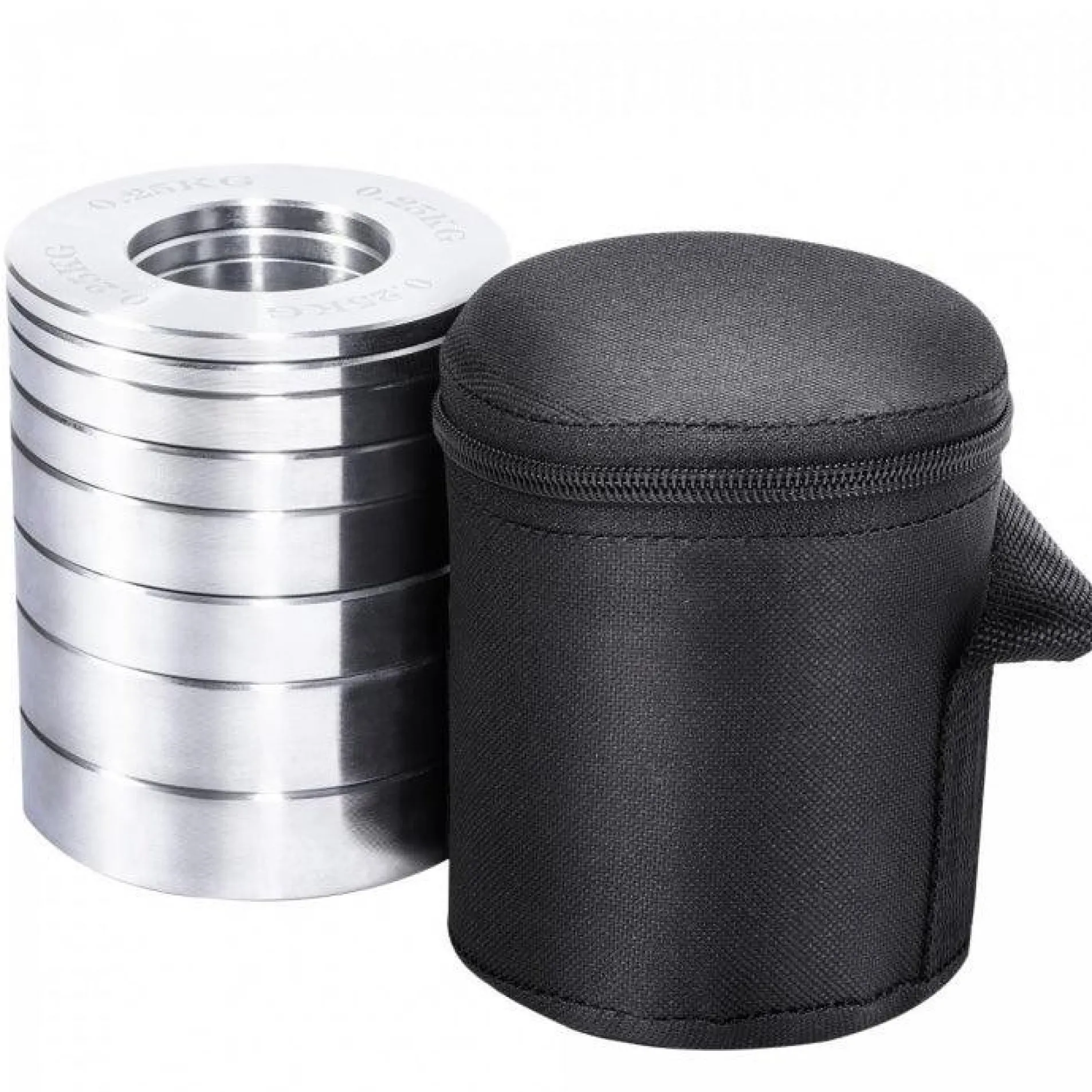 Hantelscheiben Set Chrom Olympia 5 kg inkl, Tragetasche
