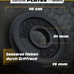 Hantelscheiben Set Gusseisen 2 - 20 kg