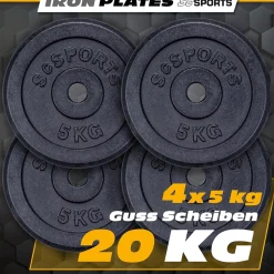 Hantelscheiben Set Gusseisen 10 - 40 kg