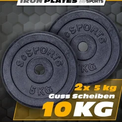 Hantelscheiben Set Gusseisen 10 - 40 kg
