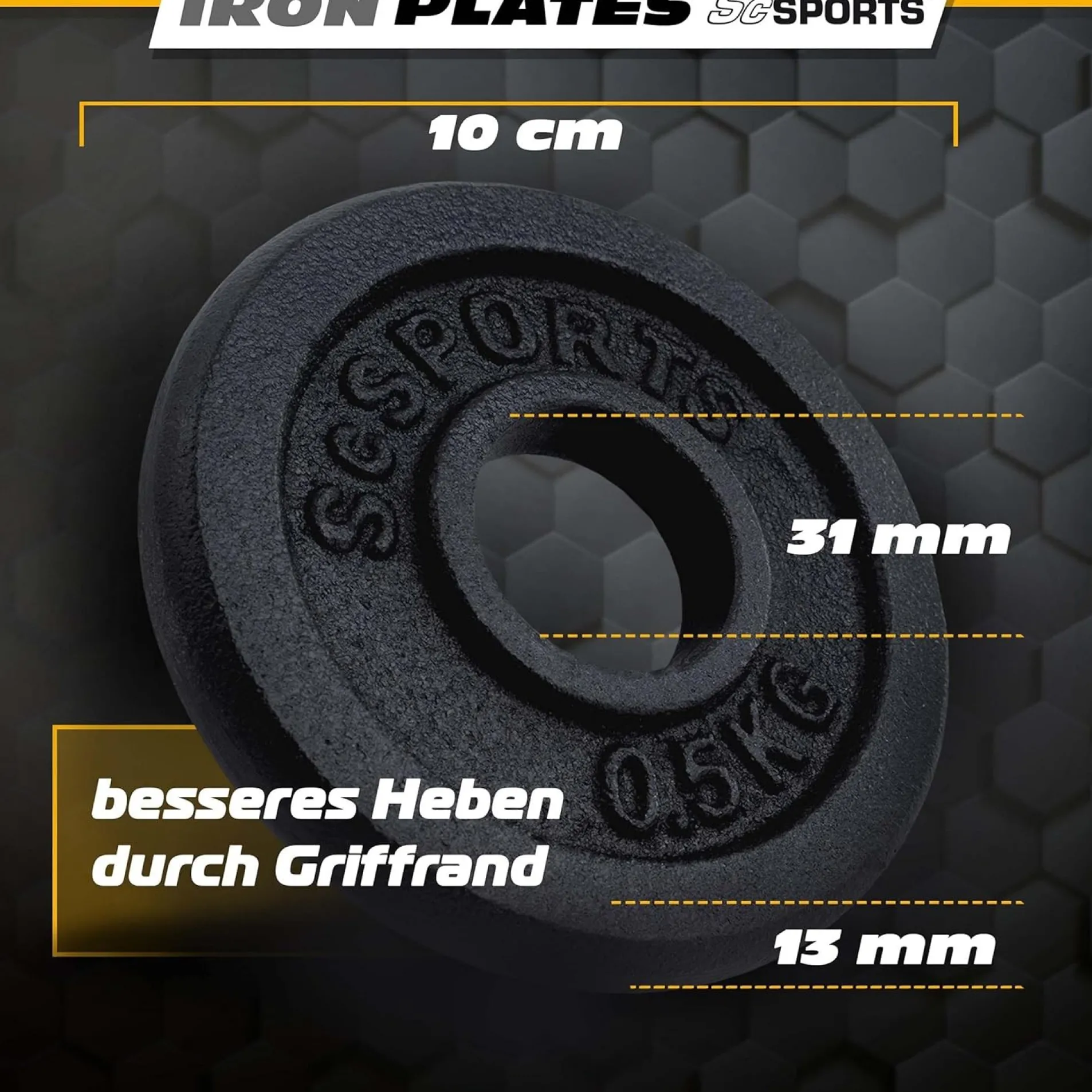 Hantelscheiben Set Gusseisen 2 - 20 kg