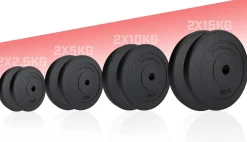 Hantelscheiben Set Kunststoff 5 - 30 kg 30 mm