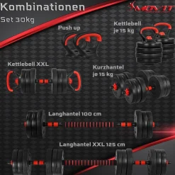 Hantelset 6in1 20 - 30 kg