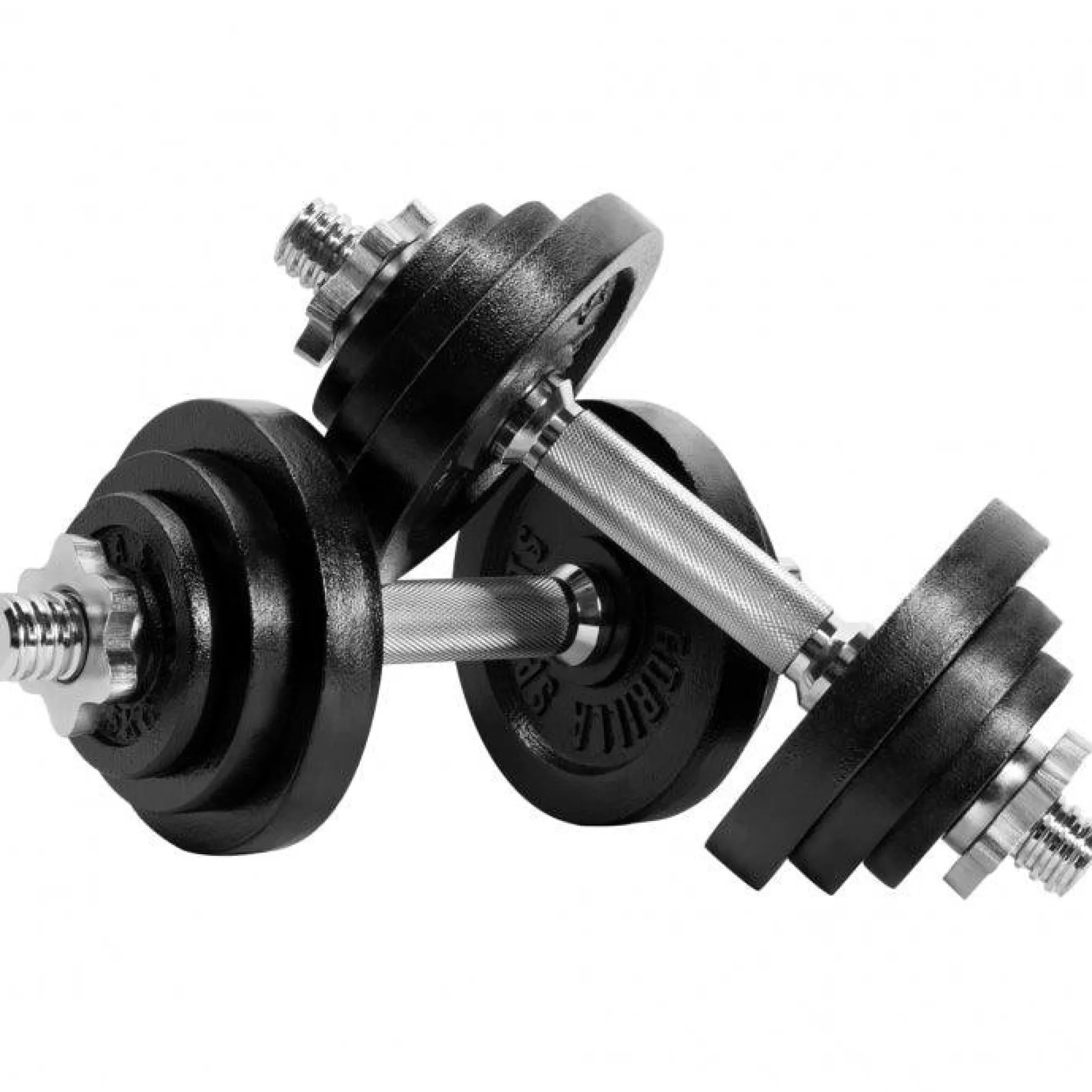 Hantelset 2in1 Gusseisen 22 kg