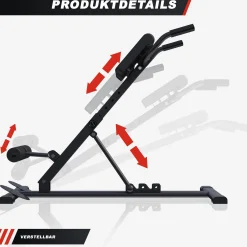 Hyperextension klappbar und verstellbar