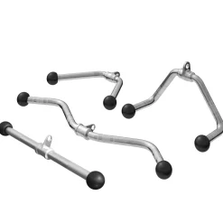 Kabelzug Griffset mit Trizeps-, SZ-Curl- und Rudergriff