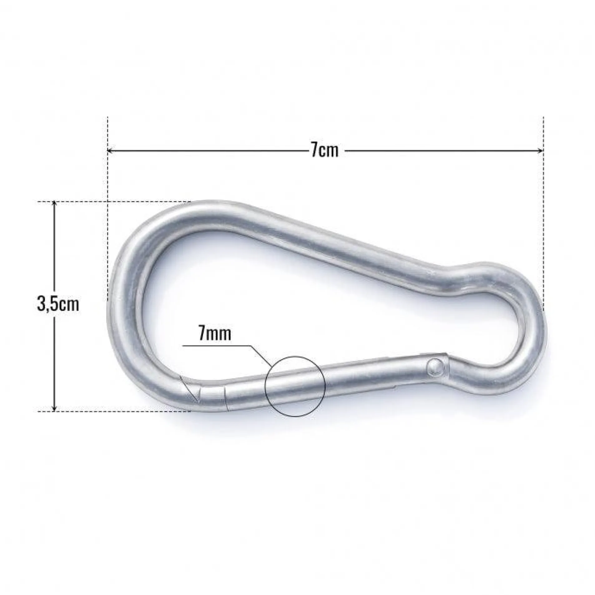 Karabiner 7 mm im 5er Set