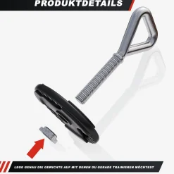 Kettlebell Griff Chrom verstellbar 3,3 kg