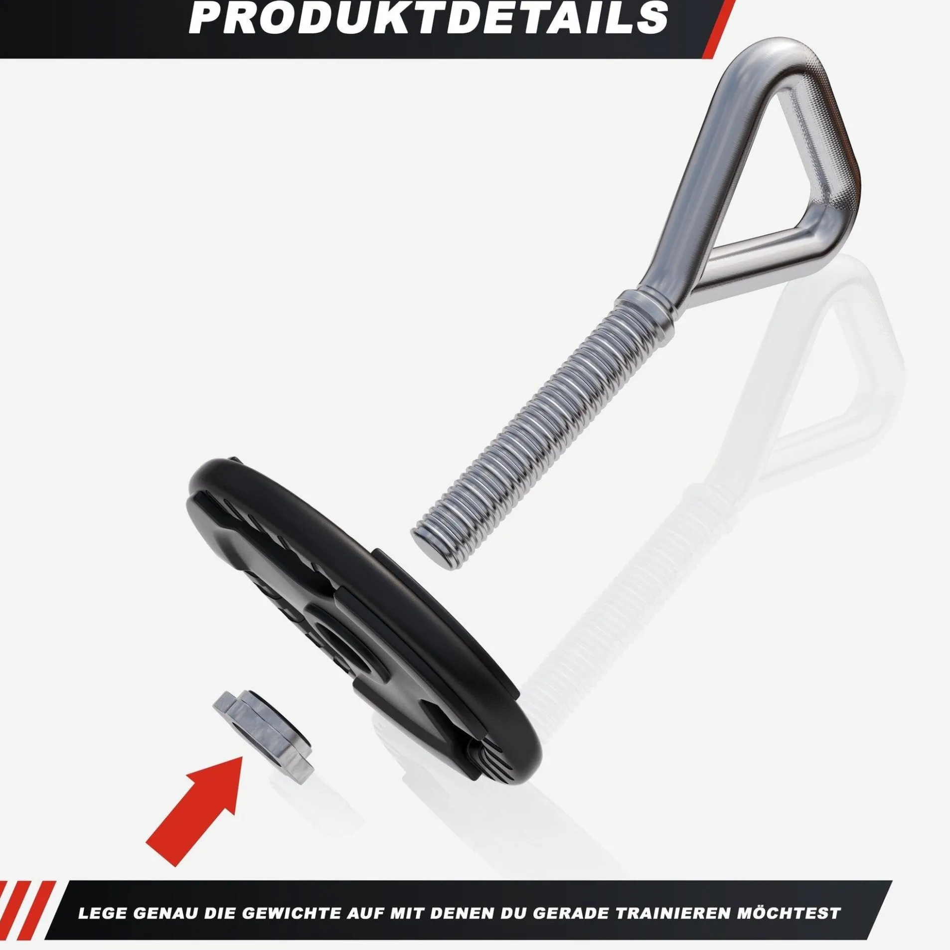 Kettlebell Griff Chrom verstellbar 3,3 kg