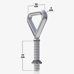 Kettlebell Griff Chrom verstellbar 3,3 kg