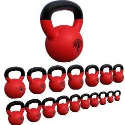 Kettlebell Gusseisen Neopren rot 2 - 32 kg