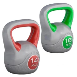 Kettlebell Kunststoff grau 2 - 20 kg