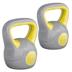 Kettlebell Kunststoff grau 2 - 20 kg