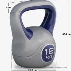 Kettlebell Kunststoff grau 2 - 20 kg