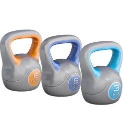 Kettlebell Kunststoff grau 2 - 20 kg