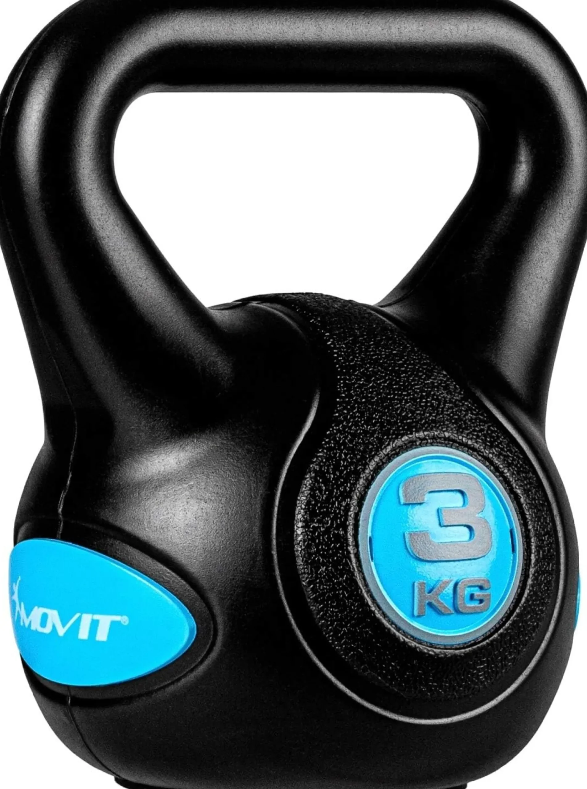 Kettlebell Kunststoff grau 3 - 20 kg