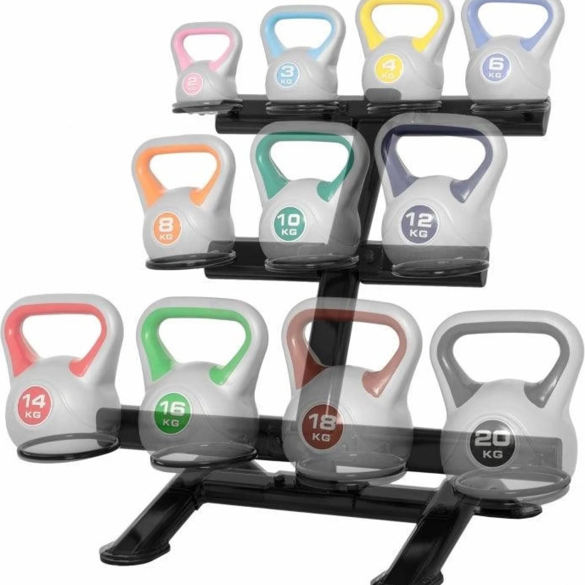 Kettlebell Ständer für 11 Kettlebells